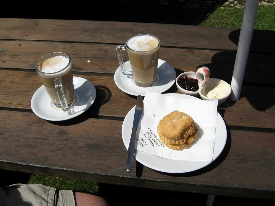Day 5 scones with cornish cream
